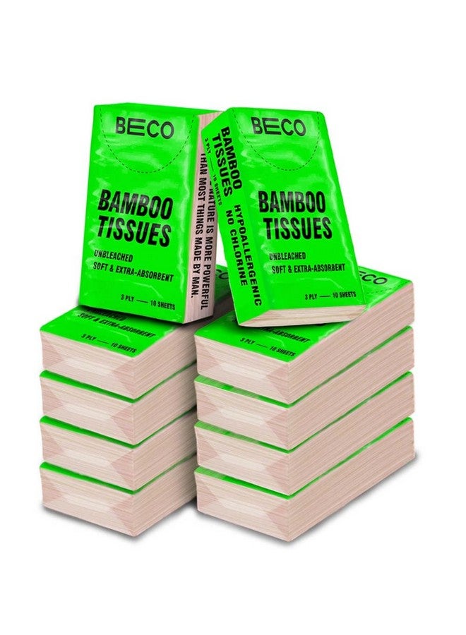 BECO Beco Bamboo Hanky Tissues, 100 Pulls Pack of 10, 100% Natural and Ecofriendly - Image 1