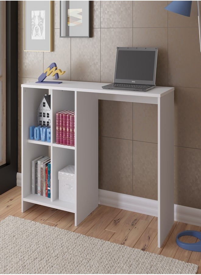 Pilati - Computer Home Desk Table white color110x72.5x35cm - Image 1