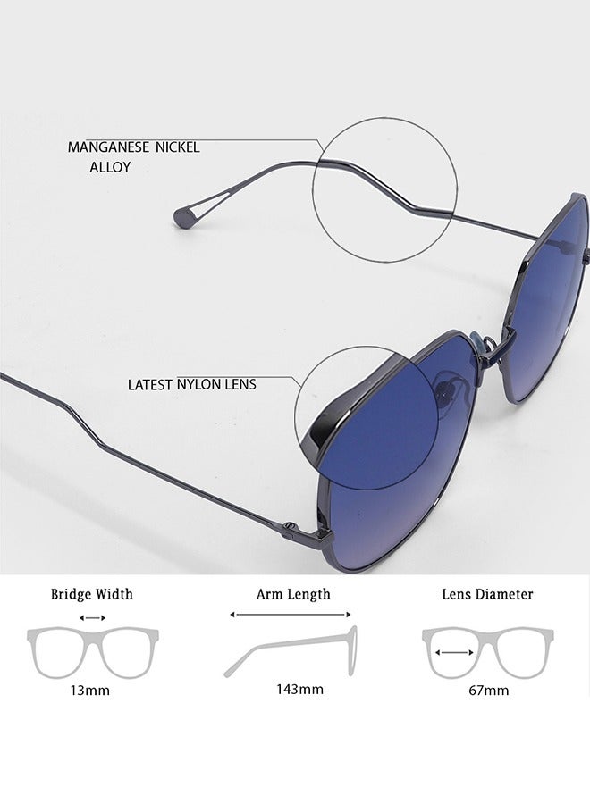 Helen Keller Women's Full Rim Square Sunglasses -Lens Size: 61 mm - Image 4