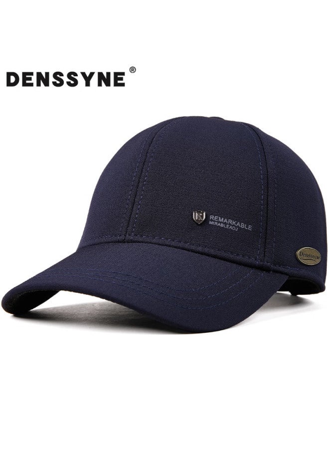 Denssyne Dexina Non-fading Baseball Cap For Men, Hard Brim, Lightweight Summer Style, Versatile Outdoor Sun Protection, Casual Black Visor Hat - Image 2