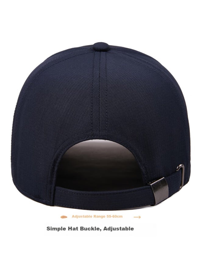 Denssyne Dexina Non-fading Baseball Cap For Men, Hard Brim, Lightweight Summer Style, Versatile Outdoor Sun Protection, Casual Black Visor Hat - Image 5