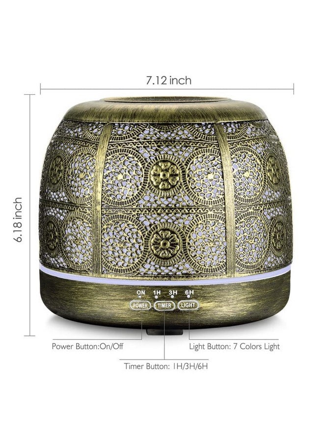 ARVIDSSON 500Ml Essential Oil Diffusers Metal Diffusers For Essential Oils Large Room Ultrasonic Aromatherapy Diffuser For Home  - Image 4