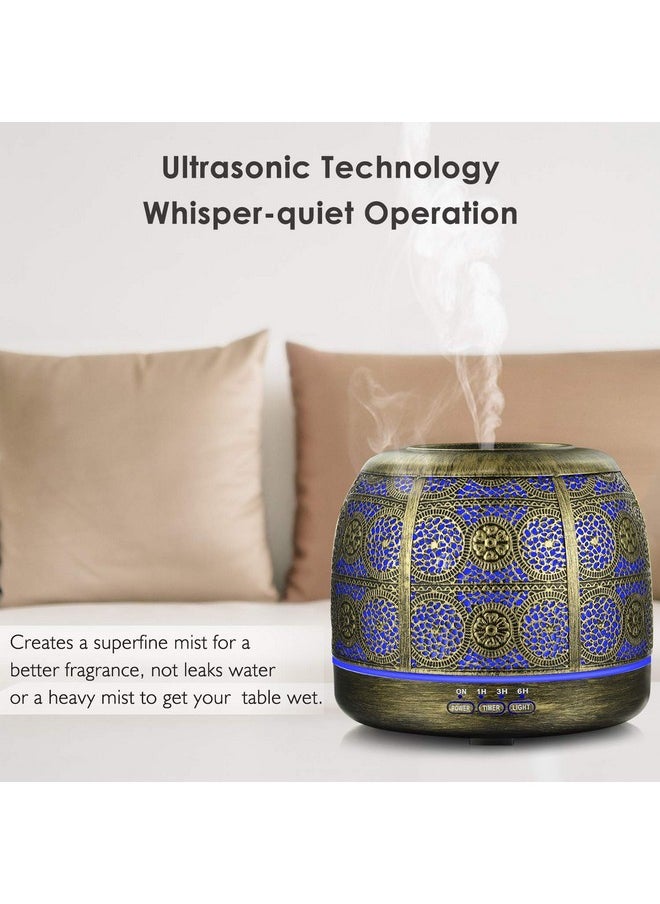 ARVIDSSON 500Ml Essential Oil Diffusers Metal Diffusers For Essential Oils Large Room Ultrasonic Aromatherapy Diffuser For Home  - Image 3