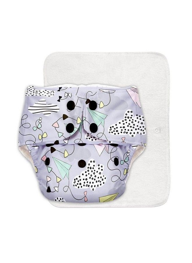 Superbottoms Basic Pack Of 2 Assorted Cpsia Certified Cloth Diaper For Baby ; Washable & Reusable Cotton Cloth Diaper ; 0 3 Years ; Freesize ; Adjustable ; Reduces Rash ; With Quick Dry Pad;Insert  - Image 3