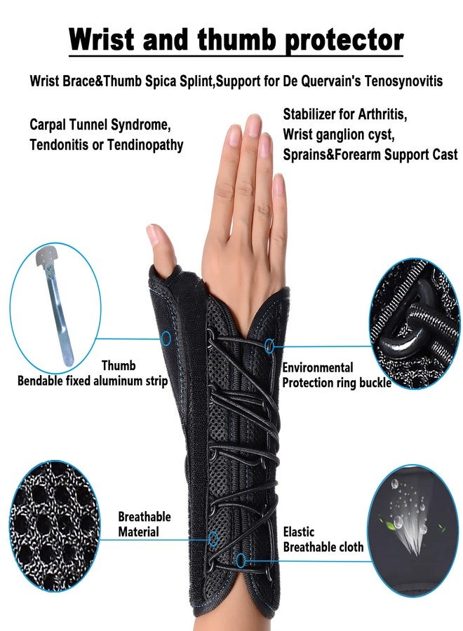 VISKONDA Wrist Brace with Thumb Spica Splint Support for De Quervain's Tenosynovitis,Carpal Tunnel Syndrome,Arthritis,Wrist ganglion cyst,Sprains&Forearm Support Cast(Right Hand,Medium) - Image 4