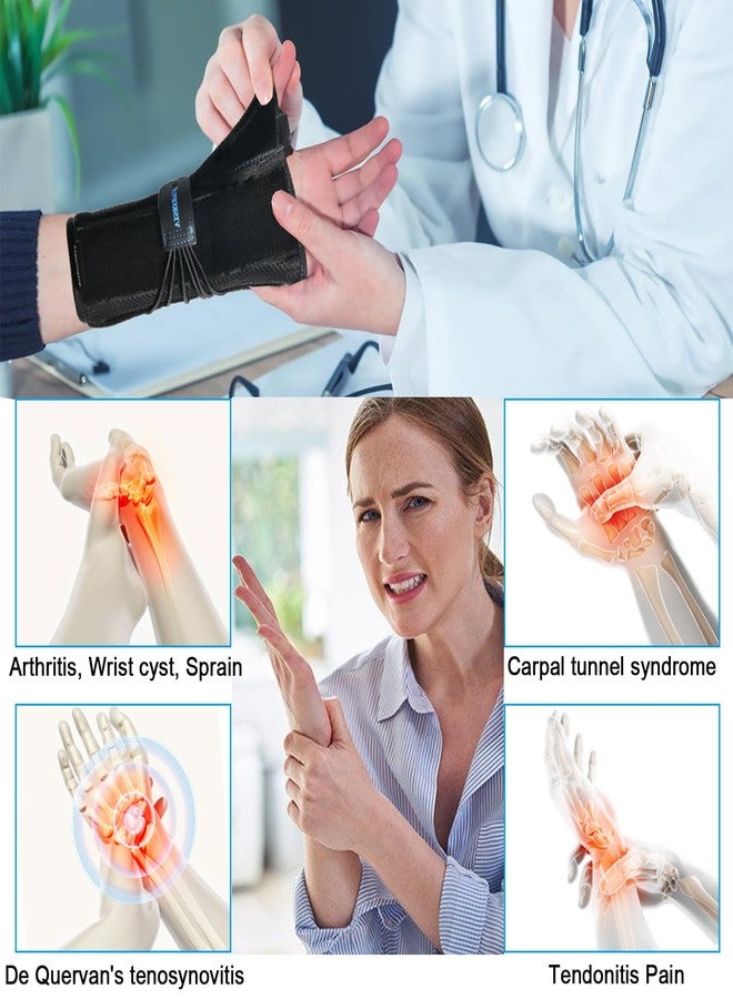 VISKONDA Wrist Brace with Thumb Spica Splint Support for De Quervain's Tenosynovitis,Carpal Tunnel Syndrome,Arthritis,Wrist ganglion cyst,Sprains&Forearm Support Cast(Right Hand,Medium) - Image 3