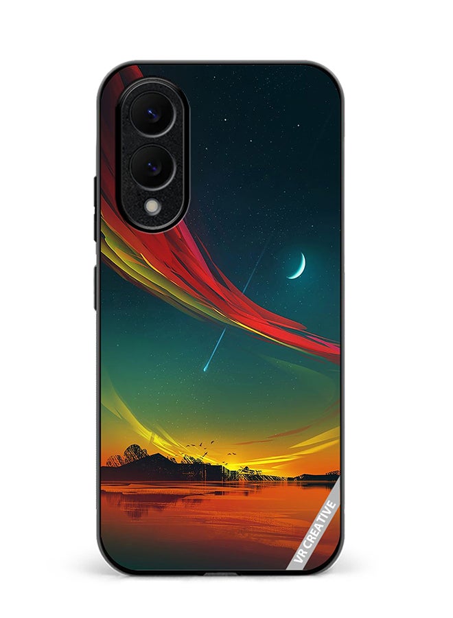 VR CREATIVE Protective Case Cover For Samsung Galaxy S25 Edge The Moon And The Stars Design Multicolour