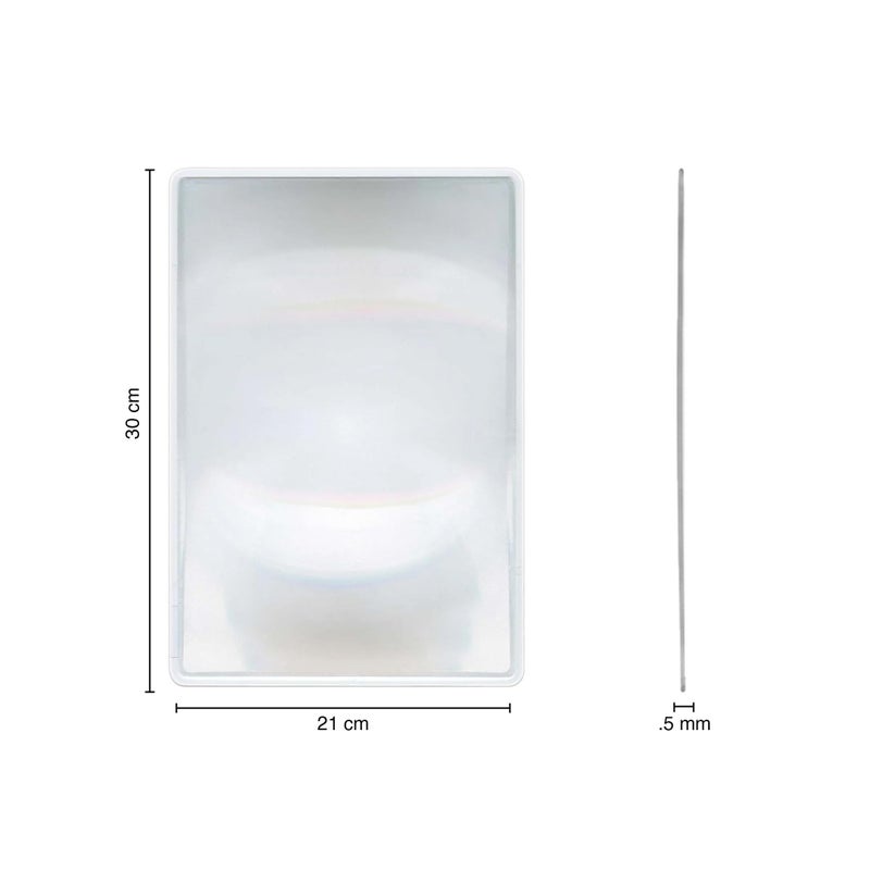 oddpod™ A4 Big Size Fresnel Lens & Flexible Plastic 3X Magnifying Sheet - Pack of 1 - Image 3
