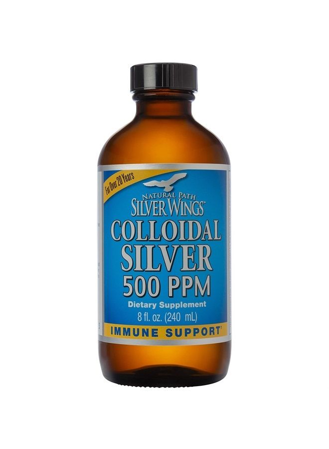 Colloidal Silver 500ppm (2,500mcg) Immune Support Supplement 8 fl. oz.
