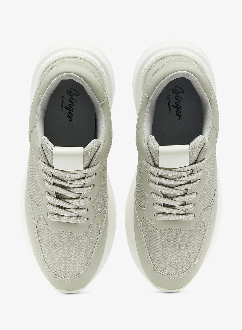 Ginger Grey Cushioned Sneakers for Women | Best Price UAE
