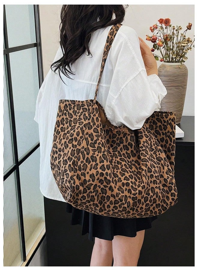 ميك ميشيك حقيبة يد كبيرة من MakeMeChic بنقشة جلد النمر، بمقبضين، متعددة الألوان، مقاس واحد - Image 2