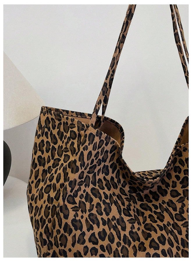 ميك ميشيك حقيبة يد كبيرة من MakeMeChic بنقشة جلد النمر، بمقبضين، متعددة الألوان، مقاس واحد - Image 4