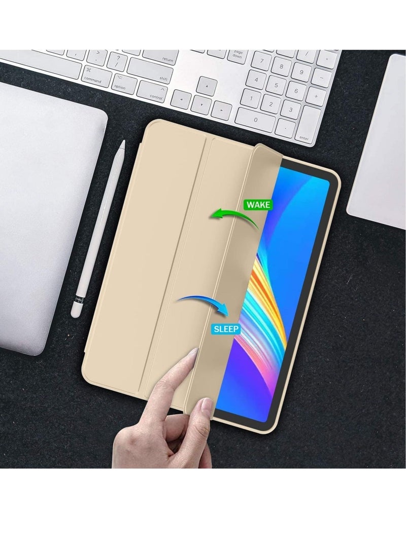 Raxoom New iPad Pro 12.9 Case 2022(6th Gen)/2021(5th Gen) with Pencil Holder [Support iPad 2nd Pencil Charging/Pair],Trifold Stand Smart Case with Soft TPU Back,Auto Wake/Sleep - Image 4