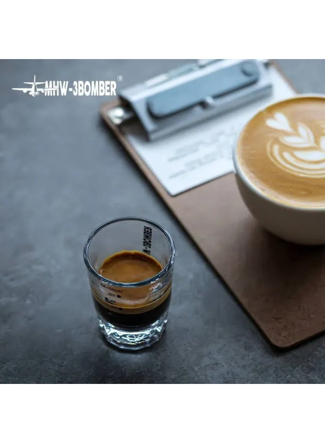 MHW-3BOMBER Espresso Glass Measuring Cup – Heat Resistant Borosilicate Espresso Shot Cup with Precise Scale for Coffee Brewing - Image 5