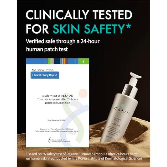 REJURAN® Turnover Ampoule, c-PDRN® – Original Salmon DNA PDRN Face Serum for Rejuvenation, Firming, Hydration & Youthful Glow, Refines Skin Texture. Korean Skincare (1.01 fl oz) - Image 4