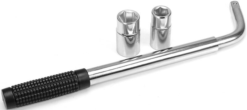 BIG RED Telescoping Wheel Lug Nut Wrench 11/16", 3/4", 13/16", 7/8" with Double-Sided Lug Nut Sockets, T39234 - Image 1