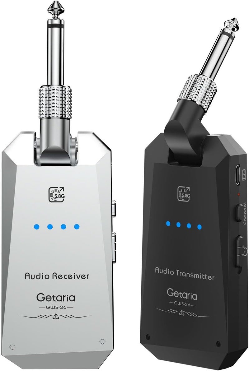 Getaria 5.8Hz Guitar Wireless System Anti-Interference Instrument 4Channels Wireless Transmitter Receiver Digital Audio Cordless System Bass For Electric Guitars Bass - Image 1