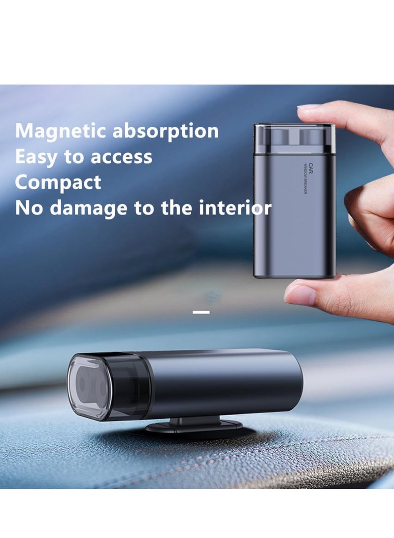 Compact Emergency Car Escape Tool with Double Hammerhead for Window Breaking and Seatbelt Cutting, Ideal for Land and Water Rescues - Image 4