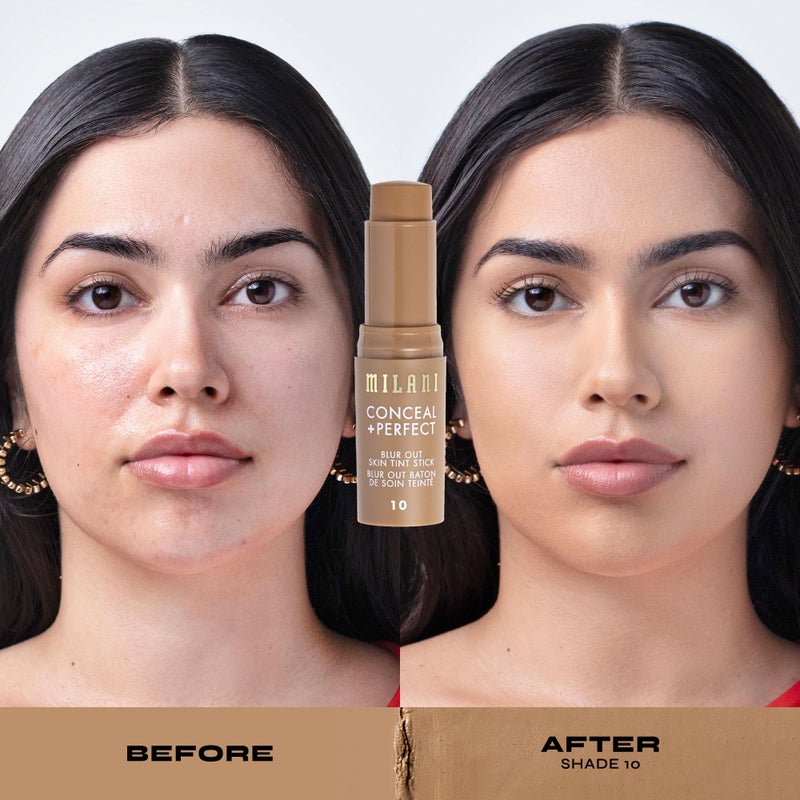 Milani Conceal + Perfect - Skin Tint Stick, Blur Out Tinted Moisturizer Makeup, Shade 010 - Image 5