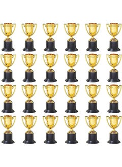 Party with Emma 24 Pack Mini Trophies for All Ages Awards Gold Participation Trophy Cup for Sports Tournaments Competitions (4 in) 