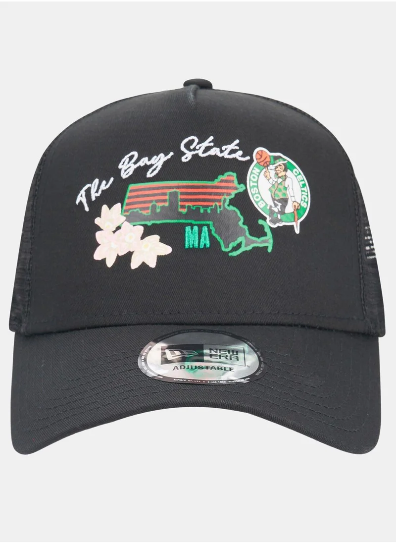 NEW ERA Men's NBA Boston Celtics Logo Trucker Cap