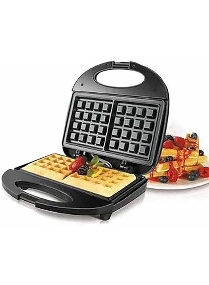 Double Belgian Waffle Maker Electric Countertop Waffle Iron with Dual Non Stick Plates Locking Lid Black - Image 1