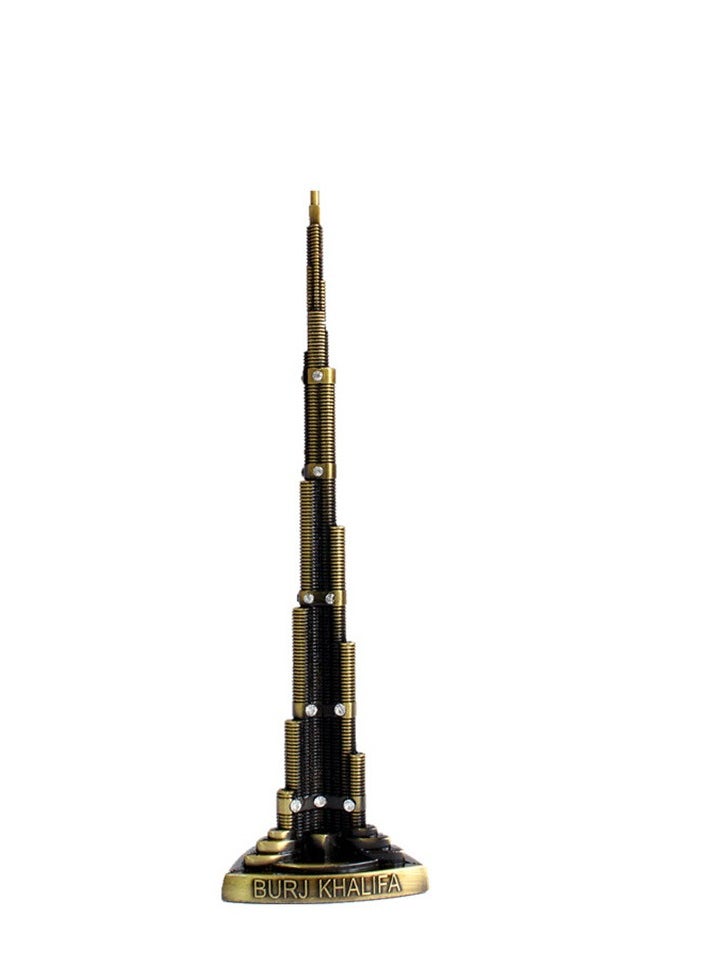 Generic - Burj Khalifa Model, Tower Decoration Alloy Mini Burj Khalifa Model Famous Landmark Building Model for Art Craft Office Home Desktop Decoration - Image 1