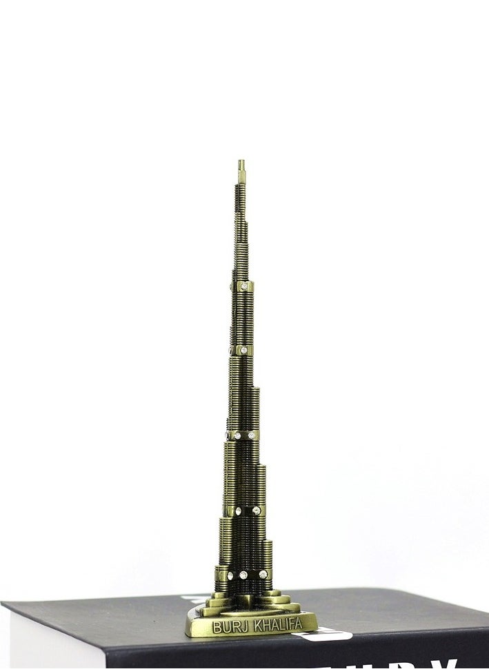 Generic - Burj Khalifa Model, Tower Decoration Alloy Mini Burj Khalifa Model Famous Landmark Building Model for Art Craft Office Home Desktop Decoration - Image 1