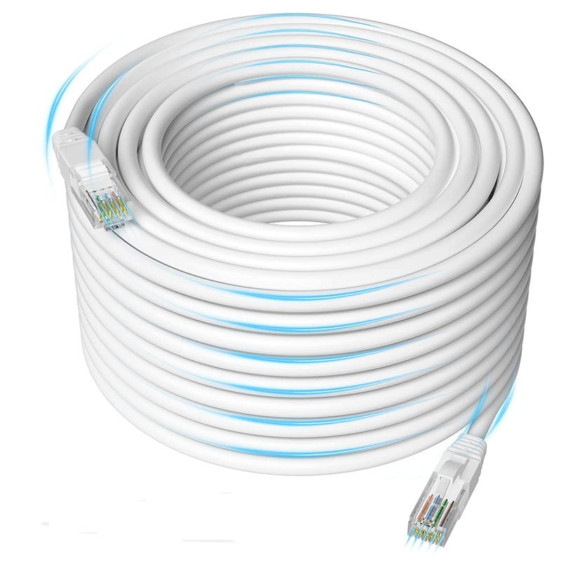 Sado كابل شبكة إيثرنت RJ45 CAT5E عالي السرعة بطول 3 متر من سادو - أبيض (3 متر) - Image 1
