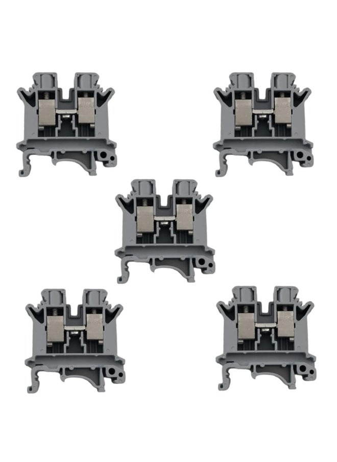 melfi Melfiâ„¢ Terminal Block Wire Connector 10mmÂ², 75A, 24-6AWG Current, Universal NeutralClass Connector Screw Terminal Block Strips Pass-Through (Pack of 5)  - Image 1