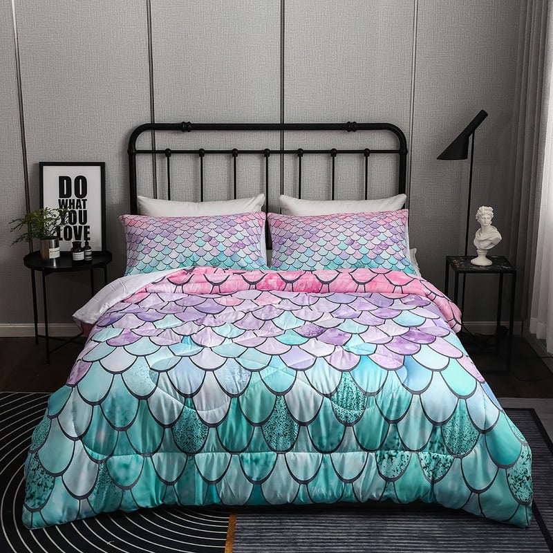 Supply Quilt Three-Piece Air Conditioning Quilt Quilt Core Digital Printing Bedding Kit - Image 5