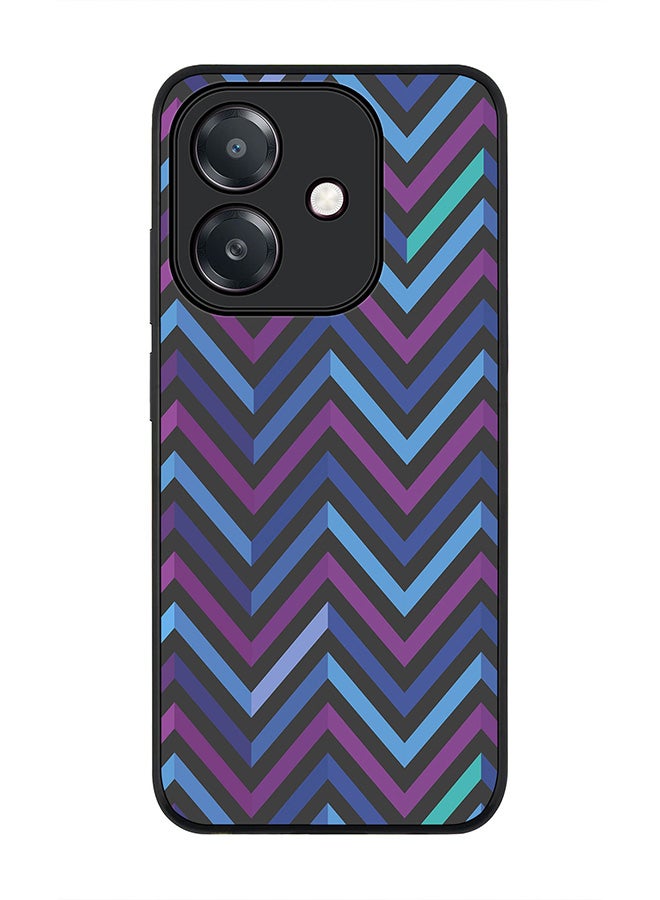 Stylizedd For Oppo A5i Case,Slim fit Camera Protection, Shockproof Thin Phone cover  - Deep Chevron