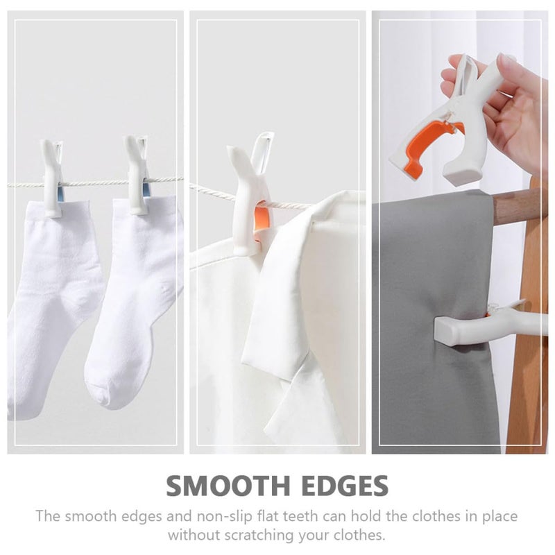 Blue Orange Large Windproof Clothespins Cartoon Bunny Quilt Clamps For Bed Sheets Beach Towels - Image 5