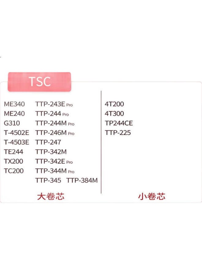 Befon 110Mm*300M Wax-Based Carbon Ribbon For Barcode Printer, Single Roll, Ribbon For Label Printer, Thermal Transfer Barcode Printer Ribbon - Image 2