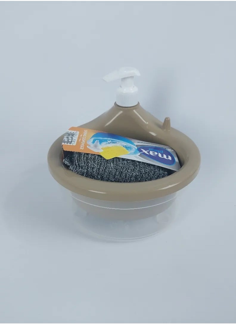 max plast Max Plast Single Bowl Soap Dispenser Made of High Quality Plastic, Multi Color  - Image 2