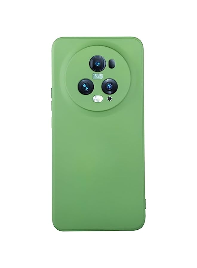 HuHa Case Cover Compatible For Honor Magic5 Pro ENKAY Hat-Prince Liquid Silicone Shockproof Soft Phone Case Light Green - Image 1