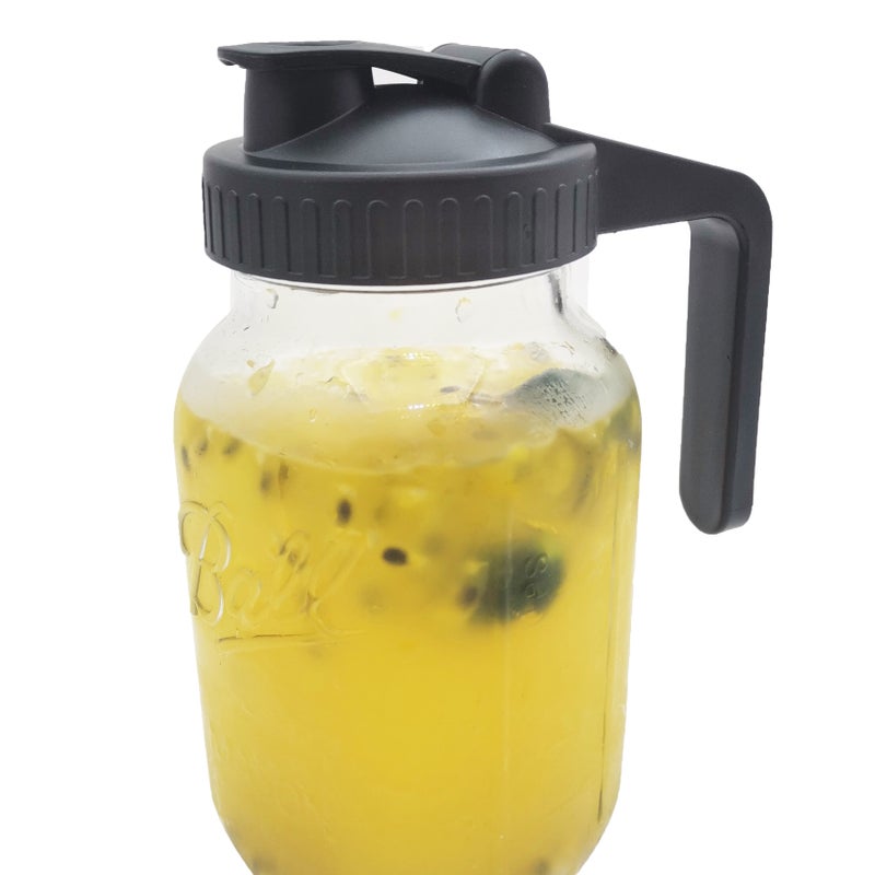 Mason Jar Lid 70 Standard Mouth With Handle Masonjar Mason Cup Lemon Coffee Tea Jam Mason Bottle Lid - Image 4
