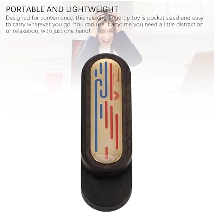 Jiawu Pocket Fingertip Sliding Toy for Relaxation, Handmade Soothing Toy for Adults and Children, Office Station - Image 4