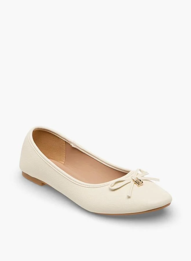 Flora Bella By Shoexpress WHITE Flora Bella Women Bow Detail Ballerina Shoes for Women | Best Price UAE