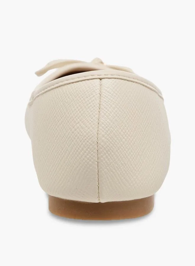 Flora Bella By Shoexpress WHITE Flora Bella Women Bow Detail Ballerina Shoes for Women | Best Price UAE