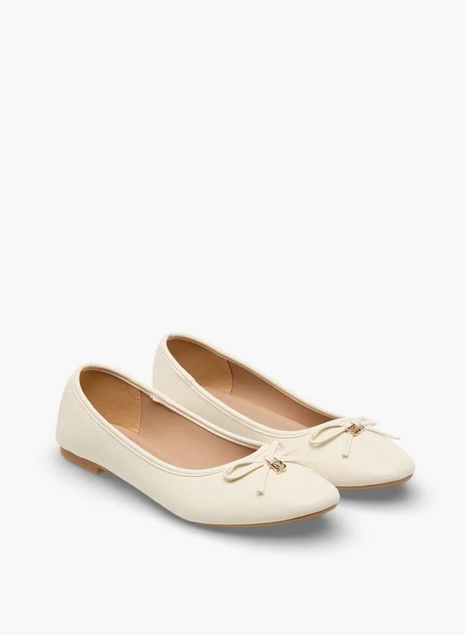 Flora Bella By Shoexpress WHITE Flora Bella Women Bow Detail Ballerina Shoes for Women | Best Price UAE
