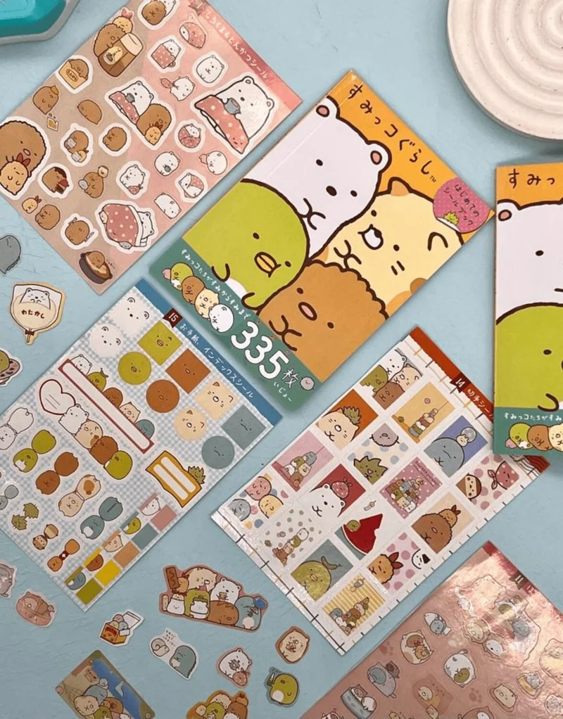 Kağıt Gemi Dükkan Paper Ship Shop Sumikko Gurashi Notebook Sticker Bullet Journal Notebook Decoration Stickers