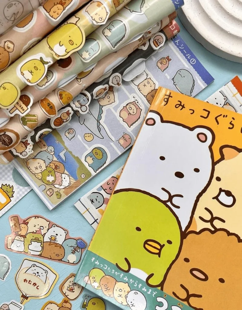 Kağıt Gemi Dükkan Paper Ship Shop Sumikko Gurashi Notebook Sticker Bullet Journal Notebook Decoration Stickers