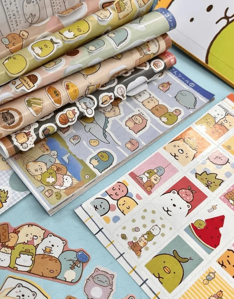 Kağıt Gemi Dükkan Paper Ship Shop Sumikko Gurashi Notebook Sticker Bullet Journal Notebook Decoration Stickers