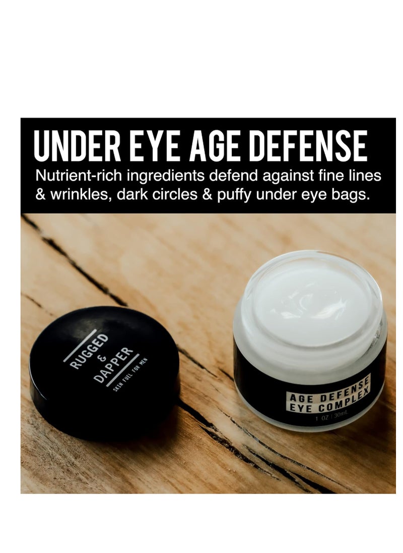 RUGGED & DAPPER RUGGED & DAPPER Premium Men's Eye Cream | Age Defense for Dark Circles, Wrinkles & Puffy Eyes | Unscented | Hyaluronic Acid, Aloe + Argan Oil  - Image 3