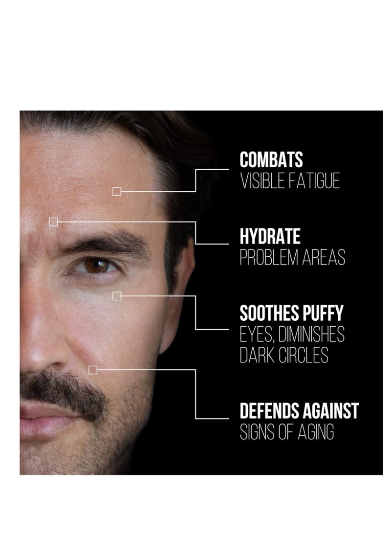 RUGGED & DAPPER RUGGED & DAPPER Premium Men's Eye Cream | Age Defense for Dark Circles, Wrinkles & Puffy Eyes | Unscented | Hyaluronic Acid, Aloe + Argan Oil  - Image 2
