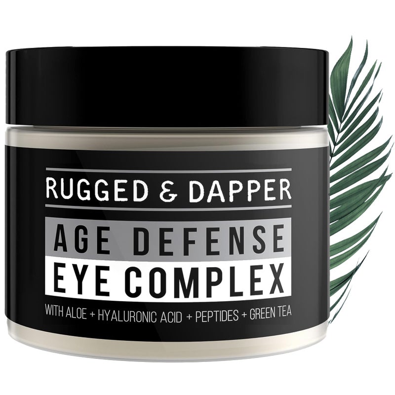 RUGGED & DAPPER Premium Men's Eye Cream | Age Defense for Dark Circles, Wrinkles & Puffy Eyes | Unscented | Hyaluronic Acid, Aloe + Argan Oil - Image 1