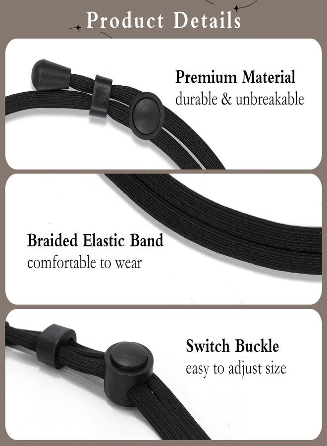 WHIPPY 2Pack Tuck Band Tool for Women Elastic Stretch Belts Tucking Shirts Sweater Cropping Belt Adjustable Crop Band for Top, Black+Black, M - Image 2