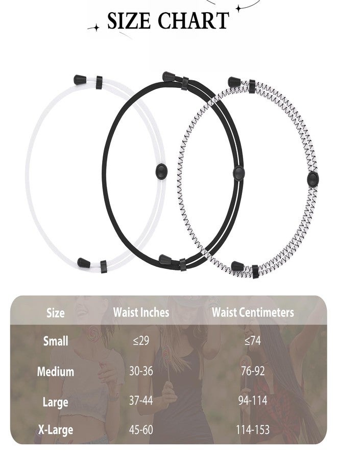WHIPPY 2Pack Tuck Band Tool for Women Elastic Stretch Belts Tucking Shirts Sweater Cropping Belt Adjustable Crop Band for Top, Black+Black, M - Image 4