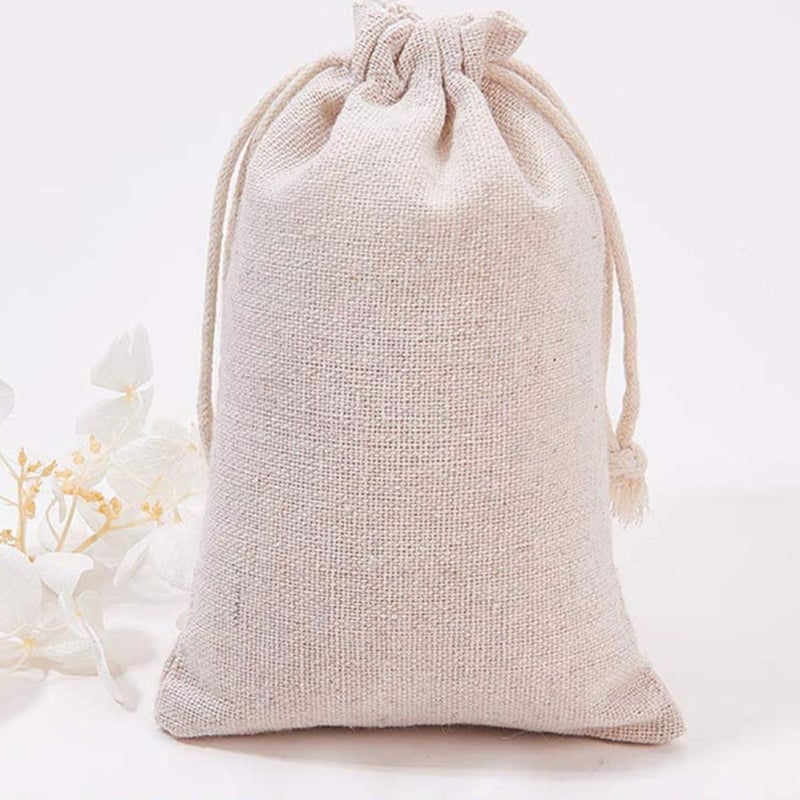 Reusable Cotton Linen Spice Bags 10pcs 7x10cm for Cooking Soup Broth Tea Infuser - Image 5